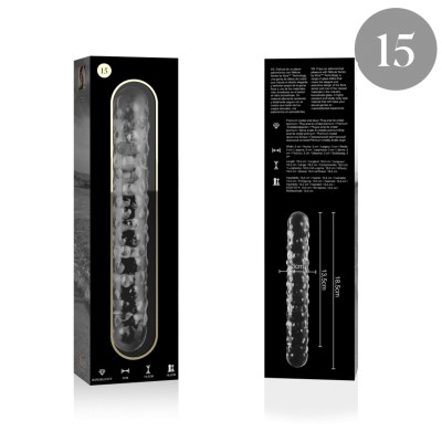 NEBULA SERIES BY IBIZA MODELO 15 DILDO CRISTAL TRANSPARENTE 185 CM O 3 CM