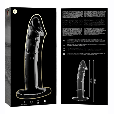 NEBULA SERIES BY IBIZA MODELO 19 DILDO CRISTAL TRANSPARENTE 185 CM O 4 CM