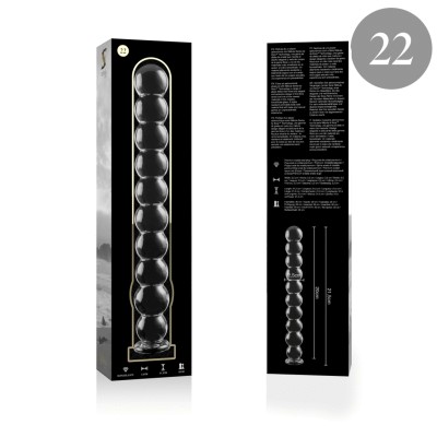 NEBULA SERIES BY IBIZA MODELO 22 DILDO CRISTAL TRANSPARENTE 215 CM O 25 CM