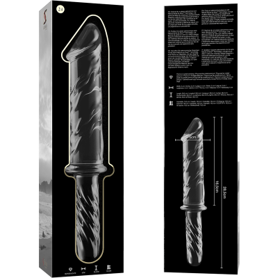 NEBULA SERIES BY IBIZA MODELO 24 DILDO CRISTAL TRANSPARENTE 285 CM O 5 CM