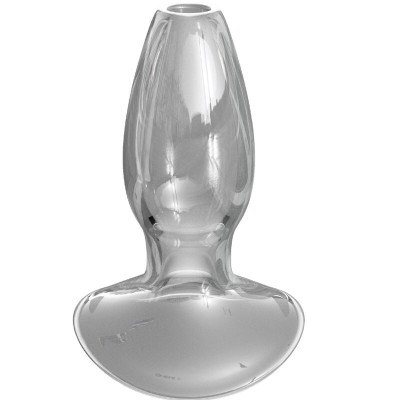 PLUG ANAL DE CRISTAL ERGONOMICO PARA ESTIMULACION ANAL