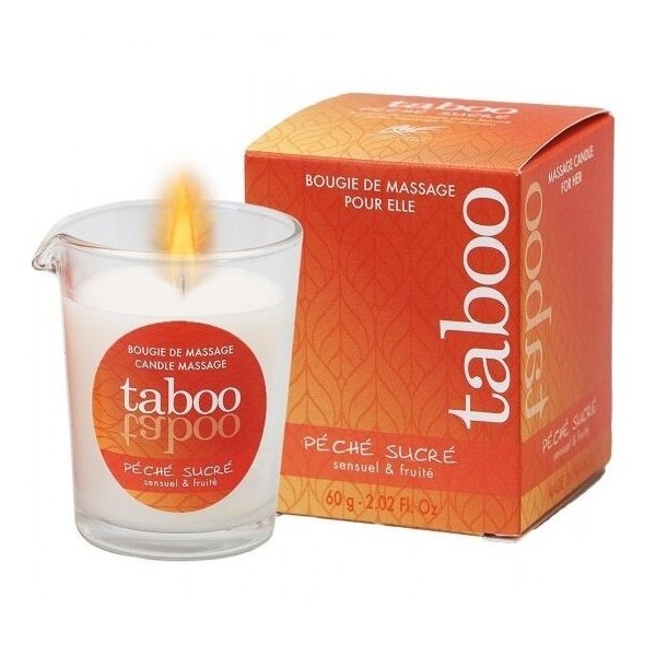 RUF TABOO VELA DE MASAJE PARA ELLA PECHE SUCRE AROMA NECTARINA