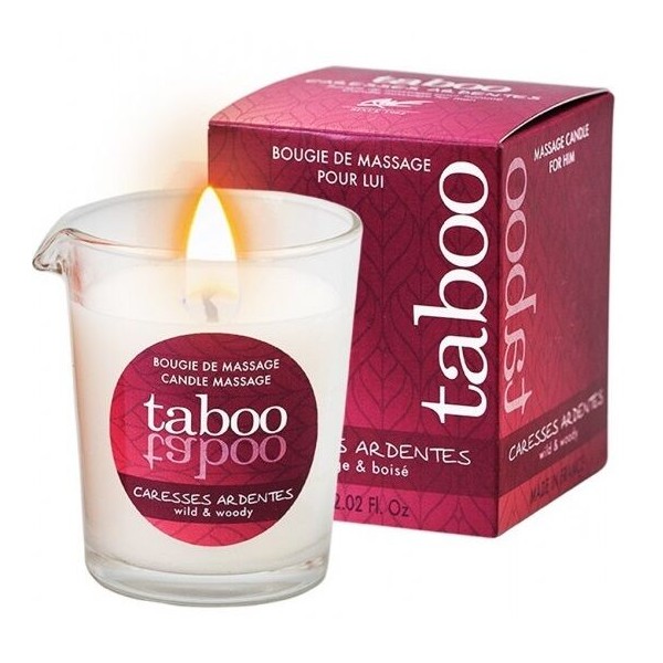 RUF TABOO VELA DE MASAJE PARA EL CARESSES ARDENTES AROMA HELECHO
