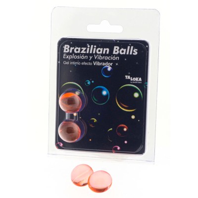 TALOKA BRAZILIAN BALLS GEL EXCITANTE EFECTO VIBRACION 2 BOLAS