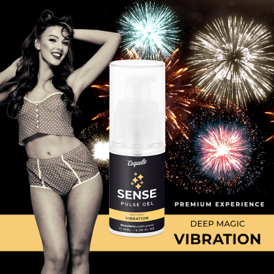 COQUETTE CHIC DESIRE PULSE GEL FRESA VIBRACION LIQUIDA PREMIUM 15ML