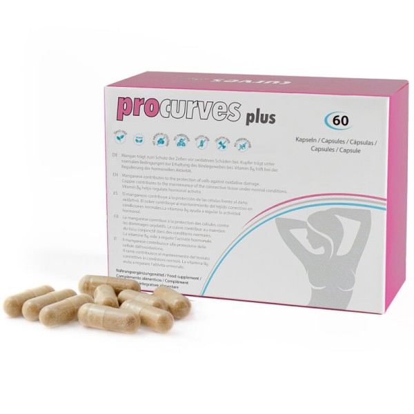 Procurves Plus Complemento alimenticio para aumentar el pecho de forma natural