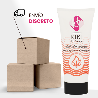 KIKI TRAVEL GEL DESLIZANTE SABOR A CANNABIS EFECTO CALOR INTENSO 50 ML