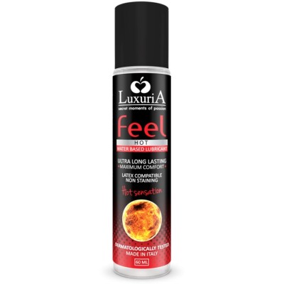 INTIMATELINE LUXURIA FEEL HOT SENSATION LUBRICANTE BASE AGUA EFECTO CALOR 60 ML