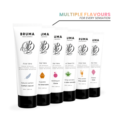 BRUMA GEL DESLIZANTE CON ACEITE DE SEMILLA EFECTO CALOR SABOR CANNABIS 100 ML