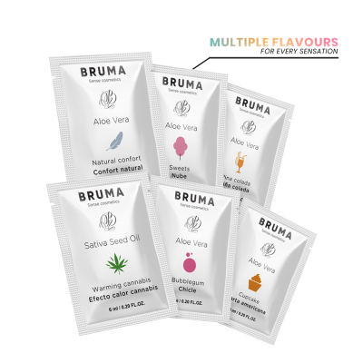 BRUMA 6 ML GEL DESLIZANTE CON ACEITE DE SEMILLA EFECTO CALOR SABOR CANNABIS