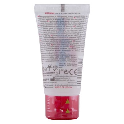 HOT WARMING GLIDE LIQUID PLEASURE LUBRICANTE BASE AGUA EFECTO CALOR 30 ML