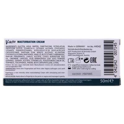HOT CREMA DE MASTURBACION CON CBD UNISEX 100 ML