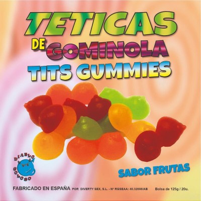 DIABLO GOLOSO TETICAS DE GOMINOLA SURTIDAS BRILLO