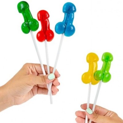 SECRETPLAY EXPOSITOR SURTIDO PIRULETAS PENE CON ALCOHOL 40 UNIDADES