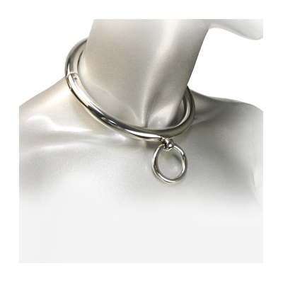 METAL HARD BDSM COLLAR CON ARGOLLA 10CM