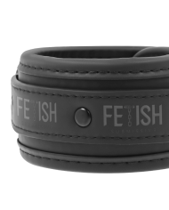 FETISH SUBMISSIVE COLLAR Y ESPOSAS CUERO VEGANO CON FORRO DE NEOPRENO