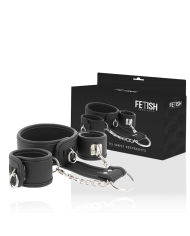 FETISH SUBMISSIVE COLLAR Y ESPOSAS CUERO VEGANO CON FORRO DE NEOPRENO