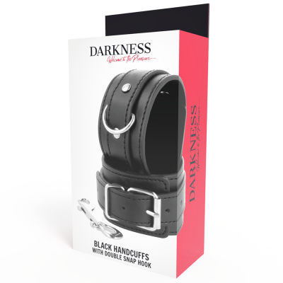DARKNESS ESPOSAS AJUSTABLES NEGRO CON DOBLE CINTA REFUERZO