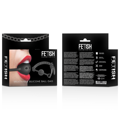 FETISH SUBMISSIVE BONDAGE MORDAZA DE BOLA DE SILICONA TRANSPIRABLE