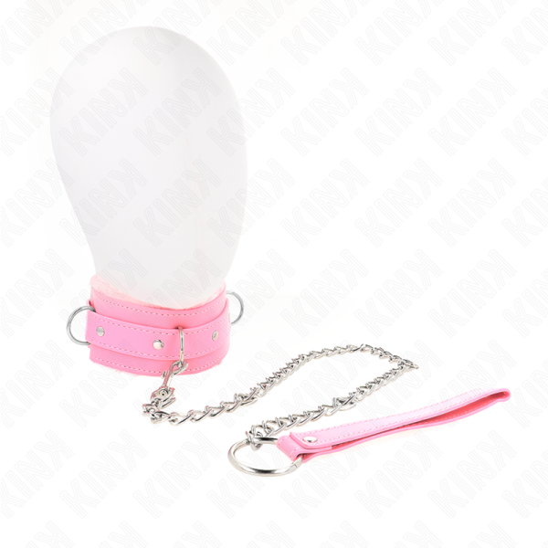 KINK COLLAR CON CORREA 65 CM CON RESTRICCIONES ROSA AJUSTABLE 36 42 CM X 55 CM