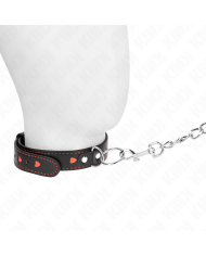 KINK COLLAR CON CORREA 65 CM DETALLES CORAZON 525 X 25 CM