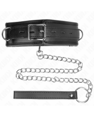 KINK COLLAR CON CORREA ESPONJA IMITACION CUERO MODELO 3 AJUSTABLE 37 54 CM X 3 CM