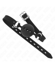 KINK MORDAZA 55 x 2 CM DE BOLA 45 CM DE SILICONA COMPLETA TALLA M NEGRO AJUSTABLE 35 51 CM