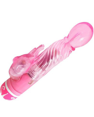 BAILE VIBRADOR MULTIVELOCIDAD CON ESTIMULADOR ROSA BAILE VIBRADOR MULTIVELOCIDAD CON ESTIMULADOR ROSA