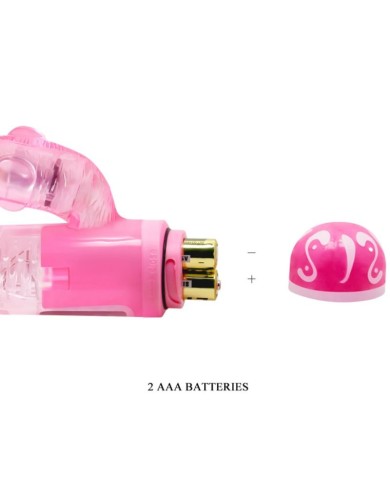 BAILE VIBRADOR MULTIVELOCIDAD CON ESTIMULADOR ROSA BAILE VIBRADOR MULTIVELOCIDAD CON ESTIMULADOR ROSA