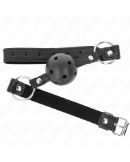KINK MORDAZA DE BOLA 45 CM NEGRA DURA HUECA MODELO 1 635 X 2 CM