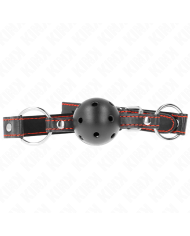 KINK MORDAZA DE BOLA 45 CM NEGRA DURA HUECA MODELO 2 65 x 25 CM