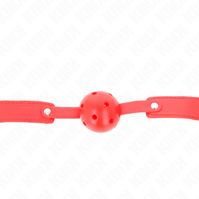 KINK MORDAZA DE BOLA 45 CM TRANSPIRABLE ROJO 65 x 25 CM