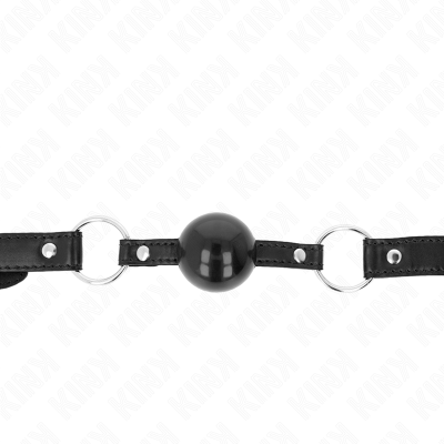 KINK MORDAZA DE BOLA 4 CM TPE NEGRO 60 x 2 CM