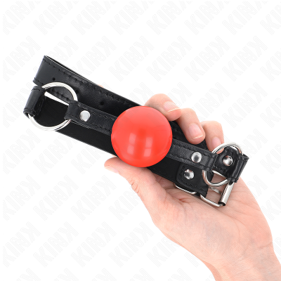 KINK MORDAZA DE BOLA 4 CM TPE ROJO 60 x 2 CM