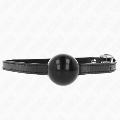 KINK MORDAZA DE BOLA 4 CM SOLIDA SIMPLE NEGRO 65 x 15 CM