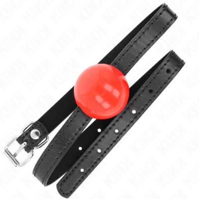 KINK MORDAZA DE BOLA 4 CM SOLIDA SIMPLE ROJO 65 x 15 CM