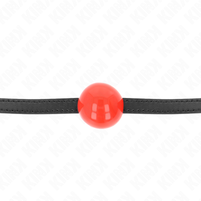 KINK MORDAZA DE BOLA 4 CM SOLIDA SIMPLE ROJO 65 x 15 CM