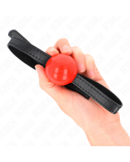 KINK MORDAZA DE BOLA 4 CM SOLIDA SIMPLE ROJO 65 x 15 CM