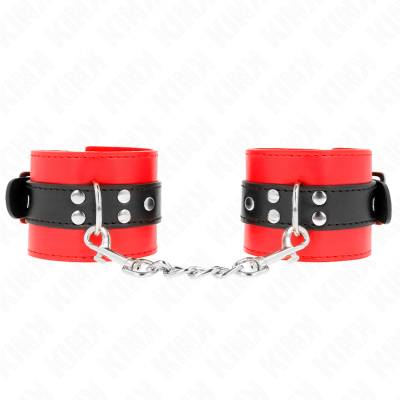 KINK MUNEQUERAS ROJO CON CORREA NEGRO AJUSTABLE 17 28 CM X 6 CM