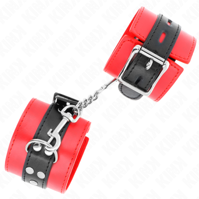 KINK MUNEQUERAS ROJO CON CORREA NEGRO AJUSTABLE 17 28 CM X 6 CM