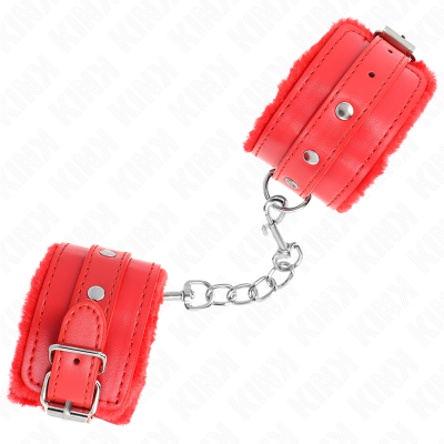 KINK MUNEQUERAS FORRADAS PREMIUM ROJO CON CORREA ROJO AJUSTABLE 17 29 CM X 6 CM