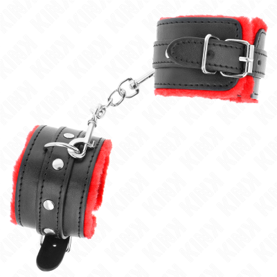 KINK MUNEQUERAS FORRADAS PREMIUM ROJO CON CORREA NEGRO AJUSTABLE 17 29 CM X 6 CM