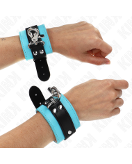 KINK MUNEQUERAS CON CIERRE PREMIUM NEGRO AZUL AJUSTABLE 21 28 CM X 55 CM