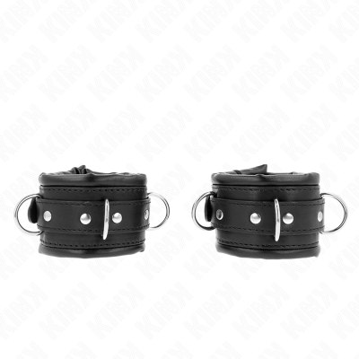 KINK MUNEQUERAS ESTILO HEAVY FORRO NEGRO AJUSTABLE 20 30 CM X 6 CM