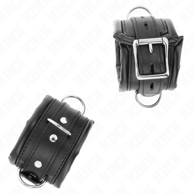 KINK MUNEQUERAS ESTILO HEAVY FORRO NEGRO AJUSTABLE 20 30 CM X 6 CM