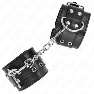 KINK MUNEQUERAS CON DOBLE LINEA DE TACHUELAS NEGRO AUSTABLE 19 26 CM
