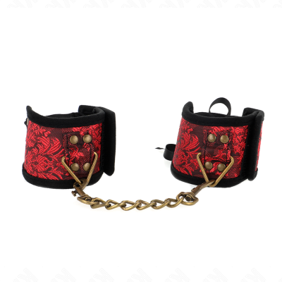 KINK MUNEQUERAS DISENO ESCANDALO ROJO NEGRO DETALLE LAZO 245 CM X 65 CM
