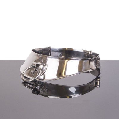 METAL HARD COLLAR RESTRINGIDOR CON ANILLA