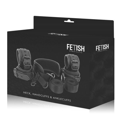 FETISH SUBMISSIVE POSICION MASTER CON 4 ESPOSAS CON FORRO DE NEOPRENO
