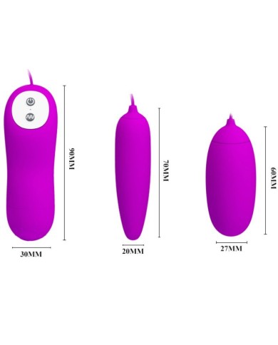 PRETTY LOVE IRMA HUEVO VIBRADOR DOBLE PRETTY LOVE IRMA HUEVO VIBRADOR DOBLE